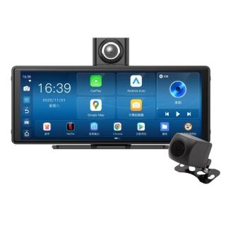 【ALC】官方旗艦館 i10 Pro 安卓版 Carplay車用媒體螢幕 /前後雙鏡行車紀錄器 (贈32G記憶卡)