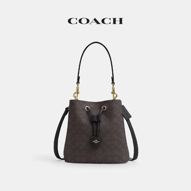 【COACH】蔻馳官方直營 LAUREL/ROWAN/ASHER 經典SIGNATURE/馬車圖案單肩包 水桶包 斜背包-多款任選