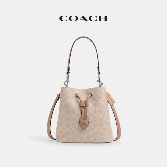 【COACH】蔻馳官方直營 LAUREL/ROWAN/ASHER 經典SIGNATURE/馬車圖案單肩包 水桶包 斜背包-多款任選
