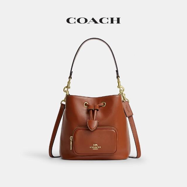 【COACH】蔻馳官方直營 LAUREL/ROWAN/ASHER 經典SIGNATURE/馬車圖案單肩包 水桶包 斜背包-多款任選