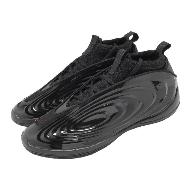 【adidas 愛迪達】籃球鞋 Harden Volume 10 男鞋 HellCat 亮皮 黑 哈登 JR1598