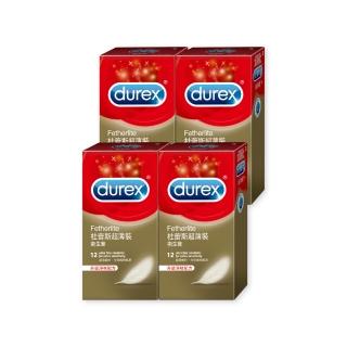 【Durex 杜蕾斯】超薄裝衛生套4盒(共48入 保險套/衛生套/安全套/避孕套/避孕)