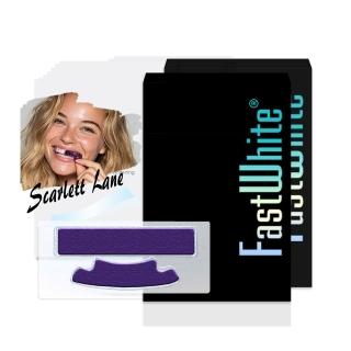 【FastWhite 齒速白】紫 牙齒亮白貼片28天份超值組(紫牙貼一撕亮白不含藥用牙齒美白成分)