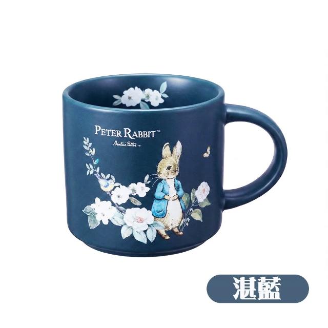 【PETER RABBIT 比得兔】正版授權 420ml 英倫陶瓷馬克杯-超值2入組(午茶對杯/新居送禮/精美彩盒)
