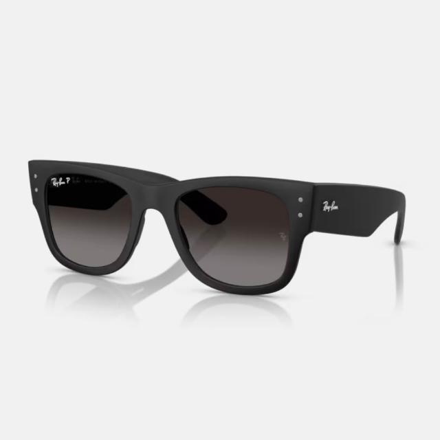【RayBan 雷朋】粗版方形膠框偏光抗UV太陽眼鏡(RB4840S-601ST3 52mm)