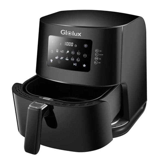 【Glolux】7.5L 2.0升級 陶瓷智能氣炸鍋(666觸控式健康氣炸鍋 GLX6001AF 食品級陶瓷塗層)