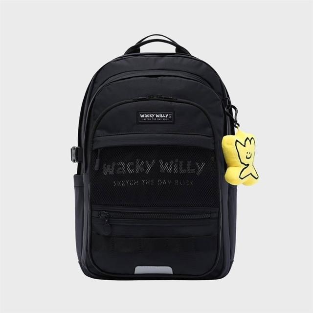 【Wacky WiLLY】官方旗艦館 輕量後背包 28L(ACC包包 後背包 黑色)