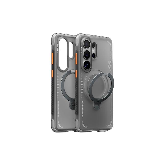 【TORRAS 圖拉斯】S26Ultra買殼送貼 | Ostand Spin Air磁吸四象限旋轉支架氣囊手機殼
