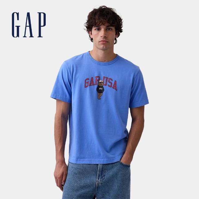 【GAP】男裝 日常寬鬆Logo短袖T恤-多款任選(874467&895172&884494)