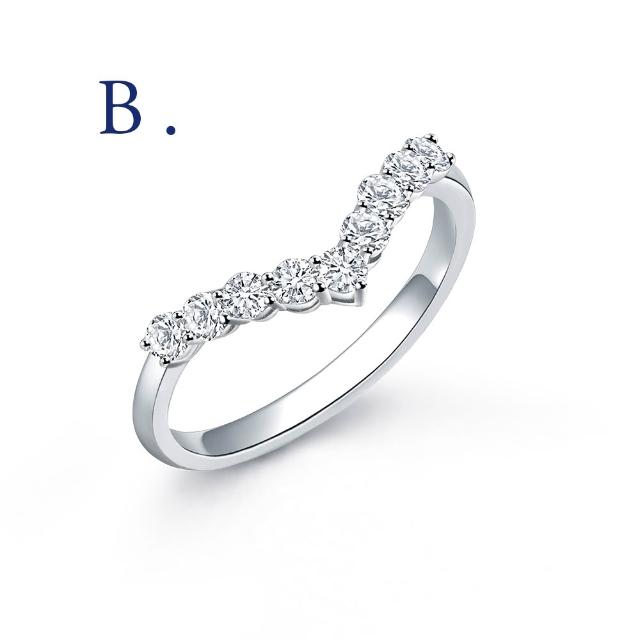 【IS DIAMOND】77樂購優惠! 50分 極美D色 滿鑽鑽石戒指 任選 線戒(培育鑽石)