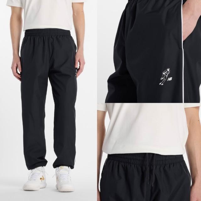 【NEW BALANCE】NB 大谷翔平x運動長褲_男性_黑/深藍_MB61R6GCBK_MB61R6GCTNV(美版 版型偏大)