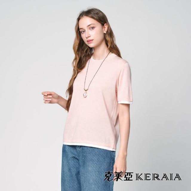 【KERAIA 克萊亞】輕柔春風萊賽爾/絲綿T/網格上衣(三款；多色)
