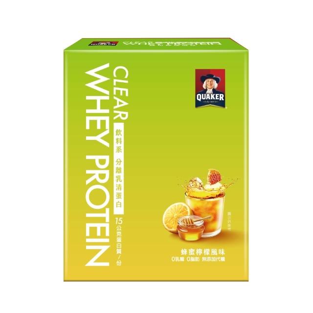 【QUAKER 桂格】飲料系分離乳清蛋白粉5入x2盒-口味任選(琥珀紅萱/美式咖啡/蜂蜜檸檬/芒果優格)