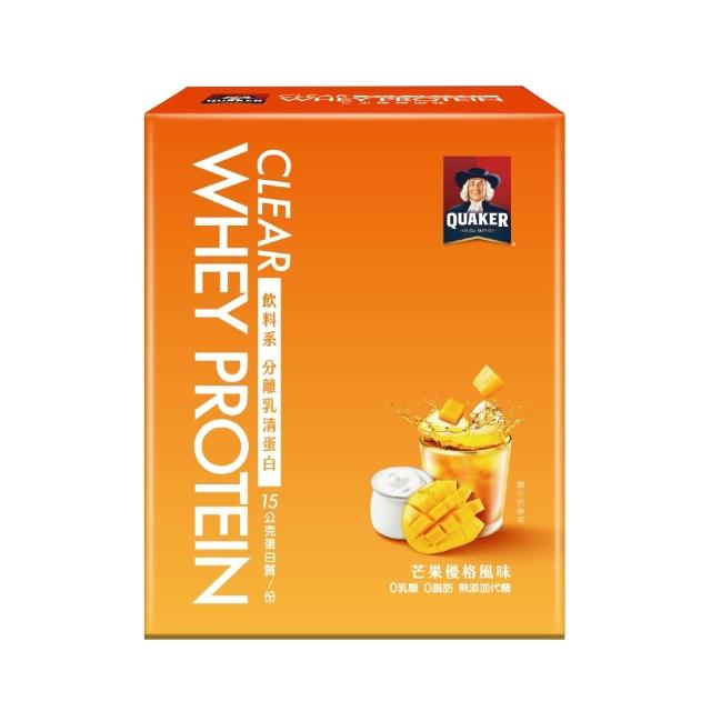 【QUAKER 桂格】飲料系分離乳清蛋白粉5入x2盒-口味任選(琥珀紅萱/美式咖啡/蜂蜜檸檬/芒果優格)