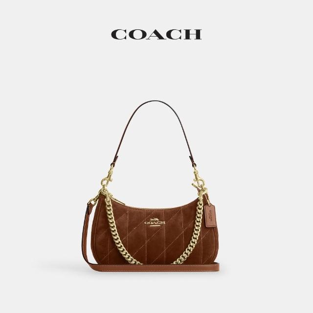 【COACH】蔻馳官方直營 TERI 絎縫細節單肩包 單肩手袋 斜背包-多色任選(CDY83/CET35)