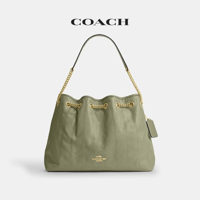 【COACH】蔻馳官方直營 絎縫細節EVELYN單肩包 單肩手袋 肩背包-多色任選(CDR00)