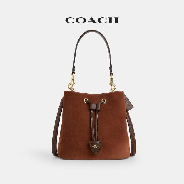 【COACH】蔻馳官方直營  ROWAN/ FAYE 經典SIGNATURE掛件裝飾水桶包 拉繩包-多款任選(CDY21/CT763)