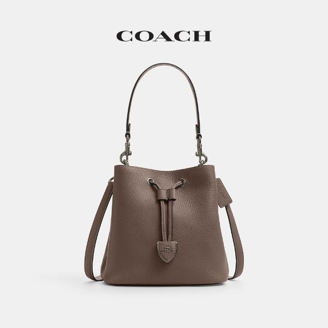 【COACH】蔻馳官方直營  ROWAN/ FAYE 經典SIGNATURE掛件裝飾水桶包 拉繩包-多款任選(CDY21/CT763)