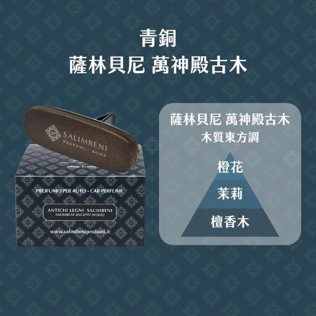 【SALIMBENI 薩林貝尼】義大利360°車用香氛夾禮盒組+補充包|父親節禮盒、汽車擴香、車用芳香