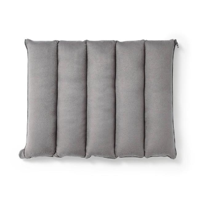 【MUJI 無印良品】可拼接柔軟多用途靠枕/成品尺寸:W45×L33 cm(墨灰/淺米/淡綠)