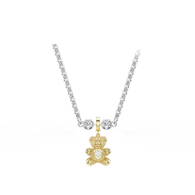 【SWAROVSKI 施華洛世奇】官方直營 Idyllia Charm Remix項鍊組 小熊/幸運草/西瓜/心與鑰匙 多款可選