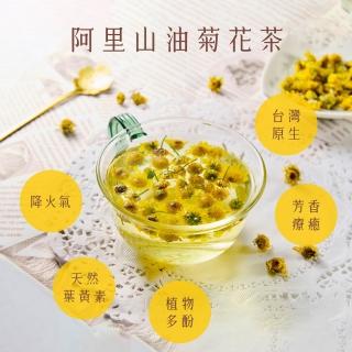 【慢悠仙】阿里山油菊花茶 25g 小包 袋裝(花瓣/台灣/可沖40壺/SGS無農藥/無咖啡因無糖/花草茶養生茶)