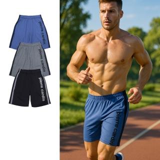 【pierre cardin 皮爾卡登】3件 吸濕排汗輕運動休閒短褲-廠出