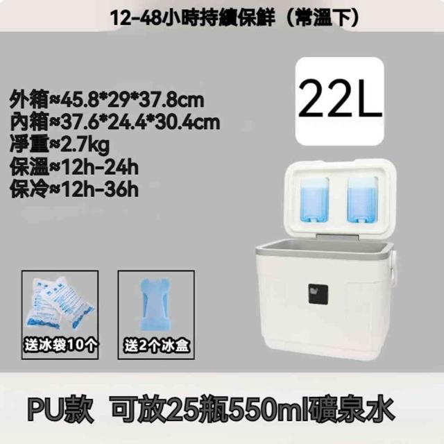 冰桶 冰塊保溫箱 出攤專用儲存盒 冰淇淋保溫冷藏箱 儲冰冰箱22L