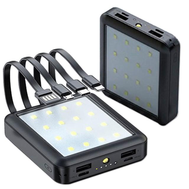 MINIQ 露營燈LED照明/10000mAh 自帶四線行動電源(台灣製造)