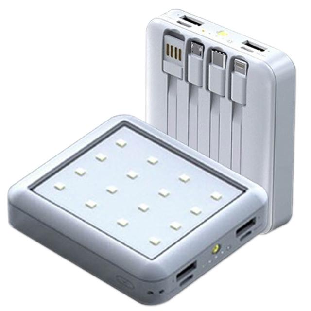MINIQ 露營燈LED照明/10000mAh 自帶四線行動電源(台灣製造)