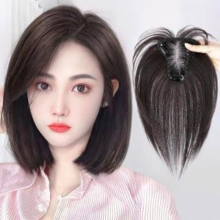 【巴黎精品】現貨限搶 女真髮髮片中長假髮透氣假髮片輕量隱形增髮量假髮接髮(全手織遮白髮2色a1bm6)