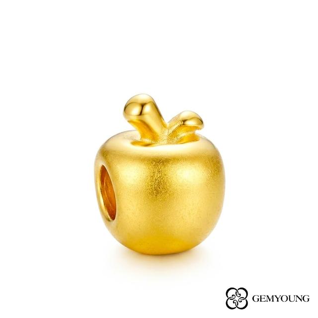 【JING YANG 晶漾】黃金擺件一元復始金蘋果(0.07錢±0.05錢)