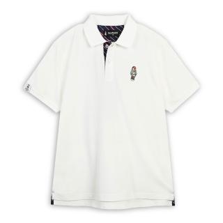 【Hush Puppies】男裝 POLO衫 棒球帽狗寬版POLO衫 (白色 / 63101101)