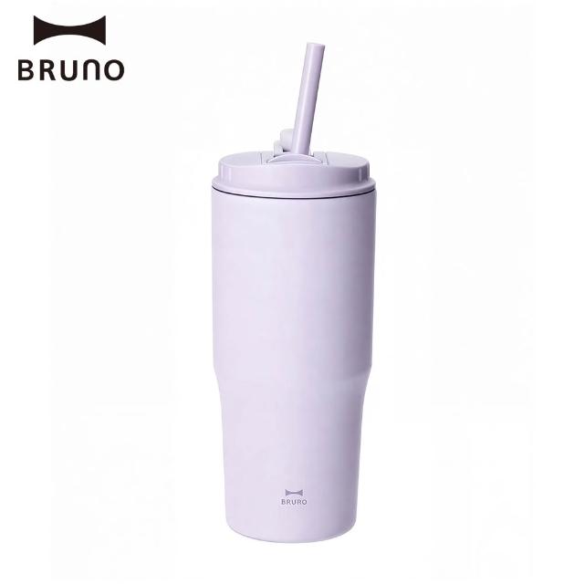 【BRUNO】日本BRUNO 雙飲保溫吸管杯700ml附吸管(真空冰壩杯、水壺、咖啡杯、運動水壺、隨行杯、保溫瓶)