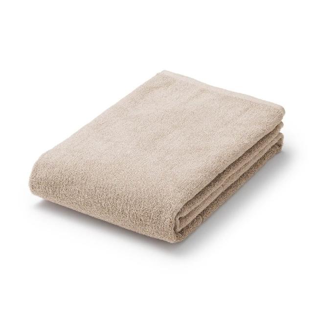 【MUJI 無印良品】棉圈絨雙線織手巾/可吊掛(灰色/柔白/粉米/綠色/墨灰)