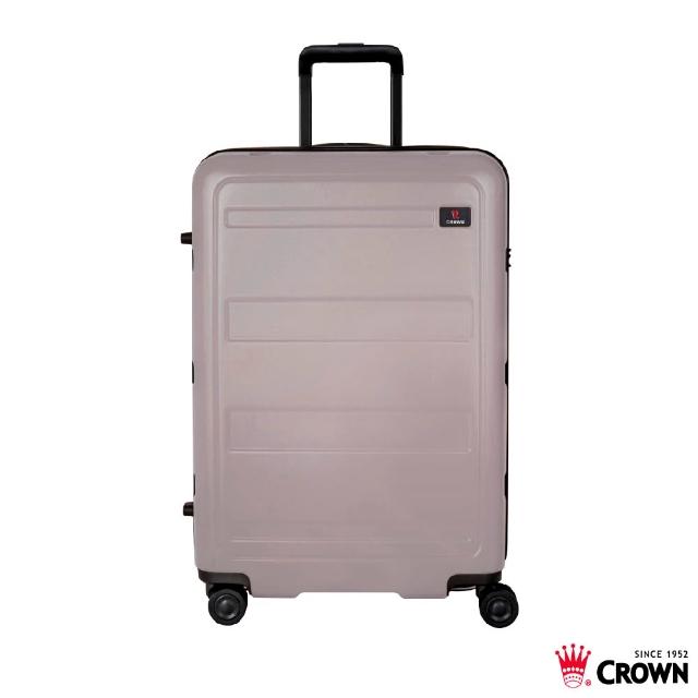 【CROWN 皇冠】假日照常配送 29吋 拉鍊拉桿箱 行李箱 旅行箱(霧面/超輕量)