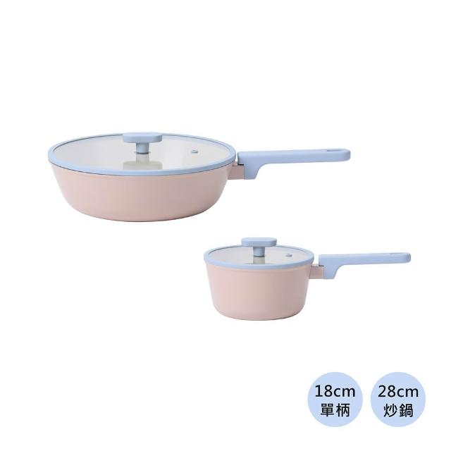 【NEOFLAM】韓國製JOAH系列陶瓷塗層2鍋組(IH爐可用鍋/非鐵氟龍不沾塗層)