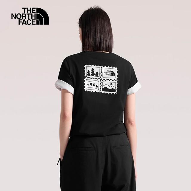 【The North Face】女款純棉郵票印花短袖T恤 (多色可選)