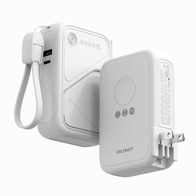 【POLYBATT】台灣製造 X3 防爆固態 20W八合一行動電源10000mAh(CCC認證/快充/磁吸)