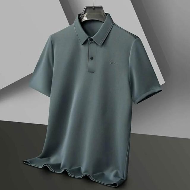 【巴黎精品】買一送一 多款快速出貨 POLO衫男短袖上衣內含真絲高彈力男裝(高爾夫球衫排汗a1ff52)