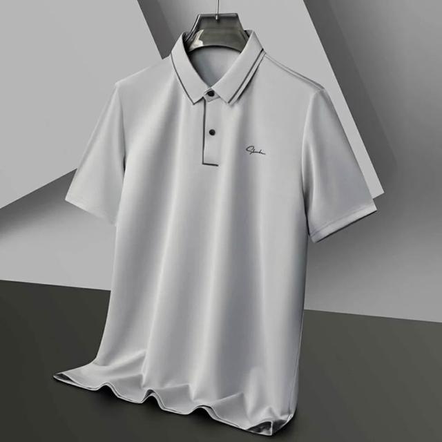 【巴黎精品】買一送一 多款快速出貨 POLO衫男短袖上衣內含真絲高彈力男裝(高爾夫球衫排汗a1ff52)