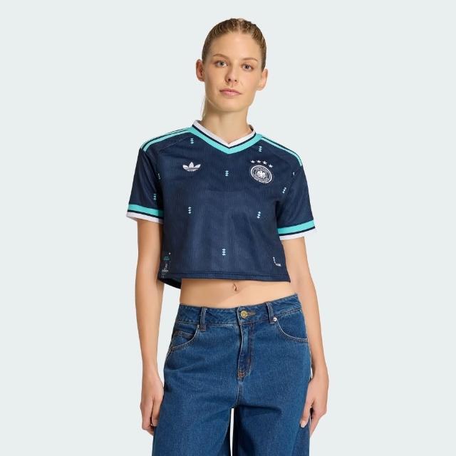 【adidas 愛迪達】世界盃足球 德國 阿根廷 主場/客場 複刻版短版球衣 吸濕排汗 女