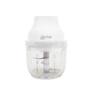 【Arlink】AG270C玻璃雙杯雙刃不殘留異味 無線電動調理機(生熟食分開不串味/蒜頭機/蒜泥機)