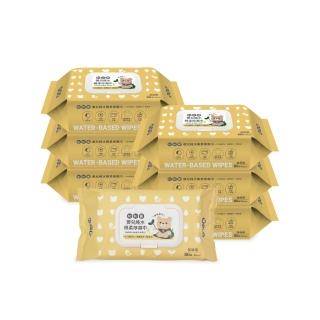 【妙妙熊】嬰兒純水加厚濕紙巾-80抽/包 超值6包組(德國認證/台灣製造/EDI超純水/好抽不連張/敏弱肌適用)