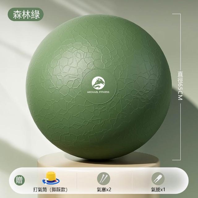 【Michael Fitness 麥克健身】加厚防爆瑜珈球 65cm M號 瑜珈球 抗力球 健身球 核心訓練 居家運動