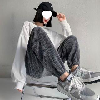 【Uicy】韓版加厚加絨內刷毛休閒寬褲 寬褲 褲子 女裝P302