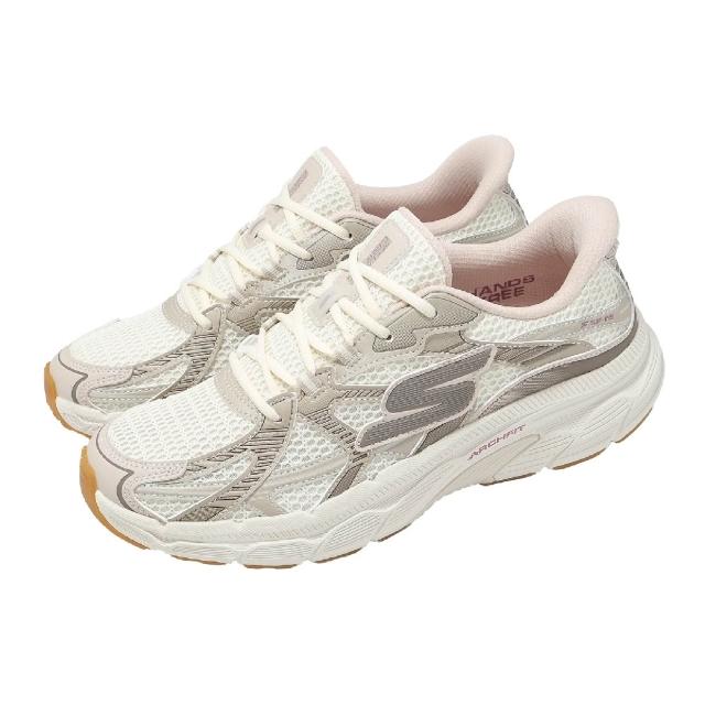 【SKECHERS】慢跑鞋 Go Run Arch Fit 2.0 Slip-Ins 女鞋 米白 129223NTPK
