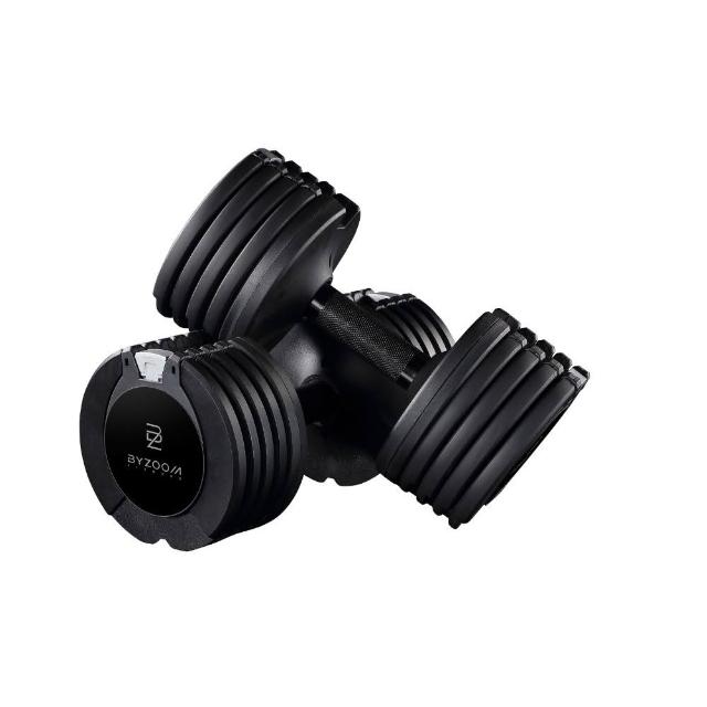 【BYZOOM FITNESS】Pure Series 10kg(22lb) 5段重量可調式啞鈴 白/黑二色 雙入