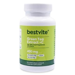 【Bestvite 必賜力】必賜力綠茶萃取+維生素C膠囊1瓶(120顆)