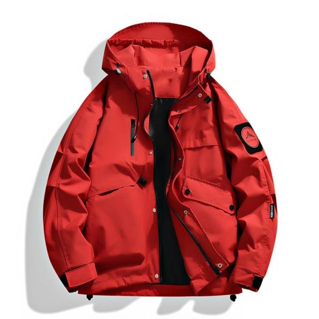 【巴黎精品】現貨+預購 衝鋒衣工裝連帽夾克(春秋薄款機能防風防水透氣衝鋒男外套9色b1a34)